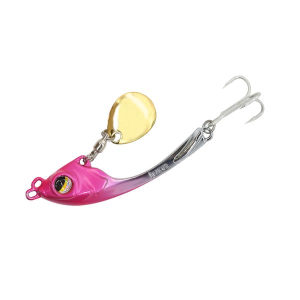 

6.5cm 15g fishing lures perch fishing artificial baits fish tools cast zinc alloy vib lunar with rotating sequins