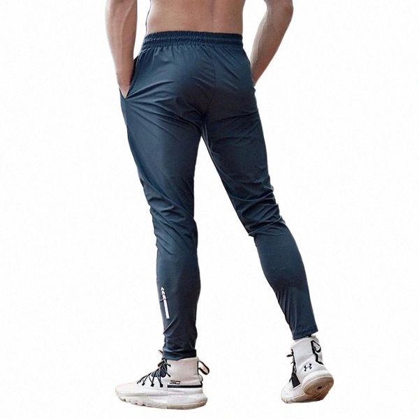 

men's pants men's pants ice silk quick dry comfortable men running soccer basketball training trousers jogging fitness gym workout, Black