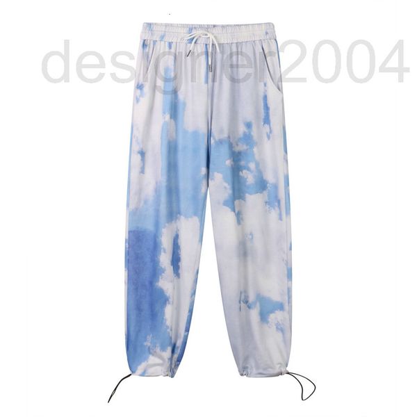 

men's pants designer new men's straight pants new tie dye paint wkt9, Black