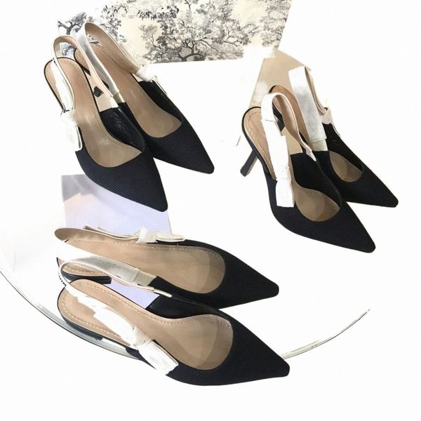

designer womens sandals gladiator leather ladies sandals stiletto heels fashion slippers letters striped cloth flat shoes for women 34-40, Black