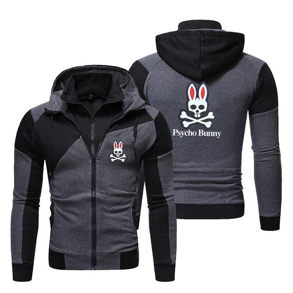 

designer 2022 men tracksuits male hoodies long sleeve psycho jogging suits bunny streetwear autumn suit sweatshirts sportswear korean lovers, Black