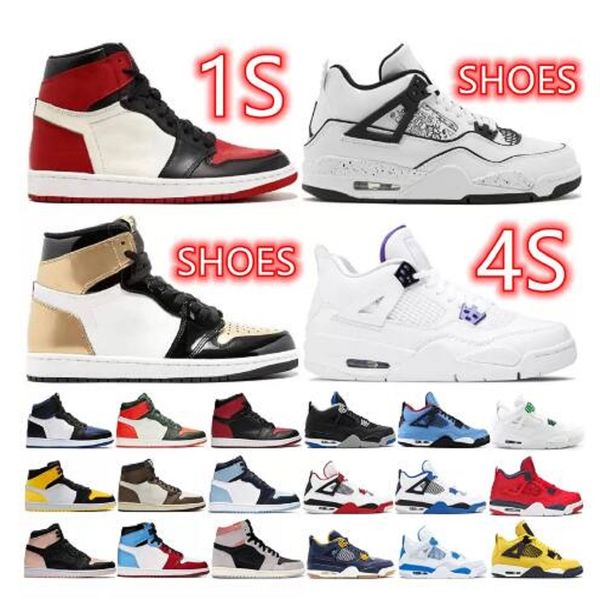 

4s basketball shoes midnight navy military black men red thunder black cat jordens 4 4 pure money alternate bred trainers sneakers size 40-4