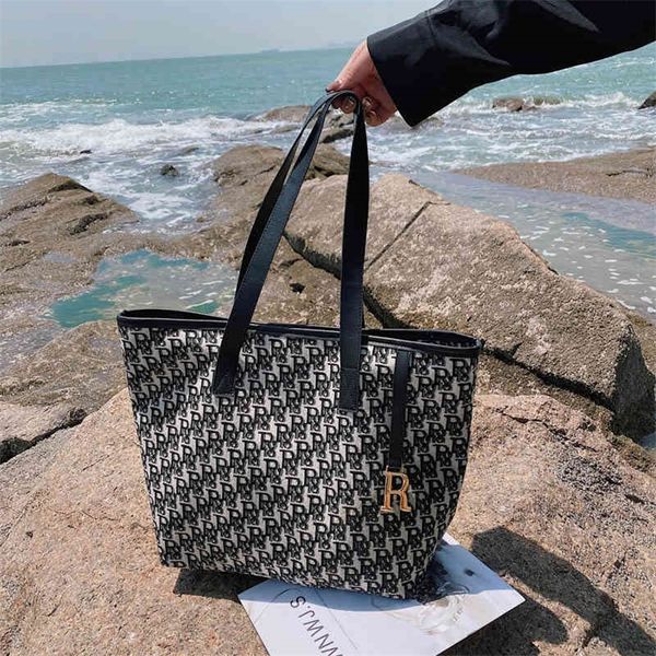 

fashion bag one shoulder portable canvas bag leisure college style women's backpack simple korean travel trend