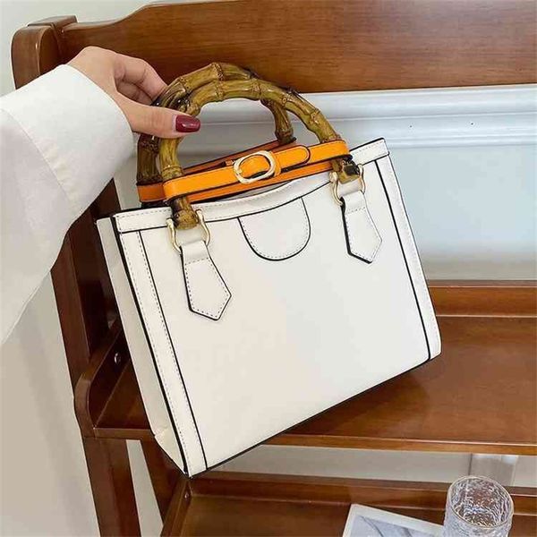 

fashion bag clearance 2022 new women's portable single shoulder messenger tote bag fashion simple foreign style bamboo slub bag