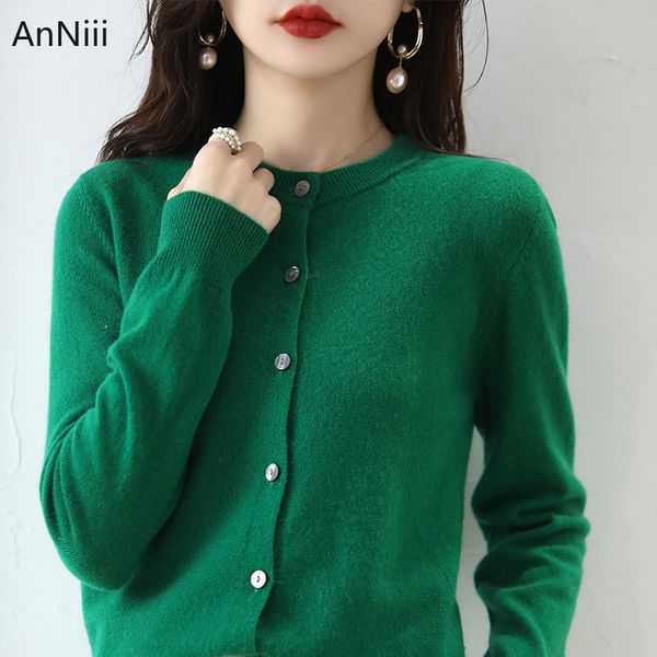 

o-neck long full sleeve solid knitted sweater women cardigan korean style sweaters 2021 cardigans ladies female crdigans, White;black