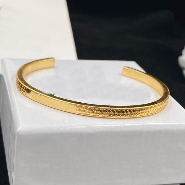 

designed brass letter bracelets bangle banshee greece meander pattern medusa head portrait 18k gold plated womens bangle designer jewelry gi, Black