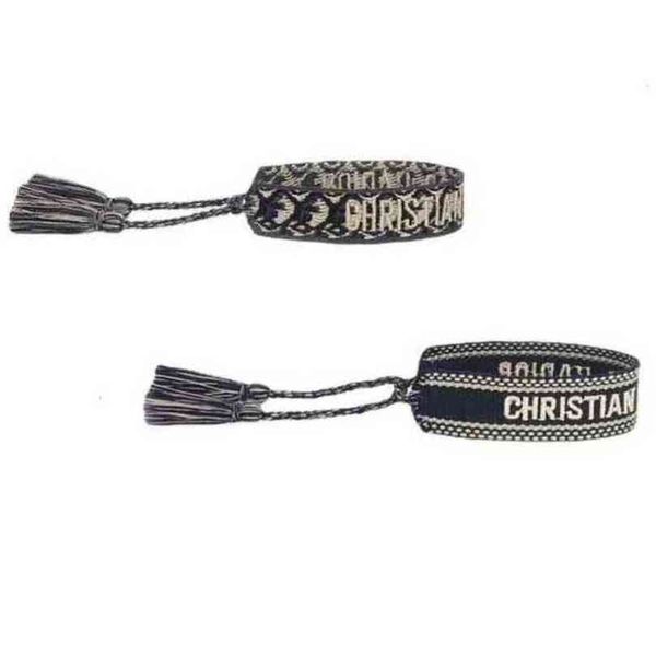 

designers fashion wovens friendship bracelet for luxury brand handmade braided bracelets with tassel print embroidery men bangle code 20-38, Golden;silver