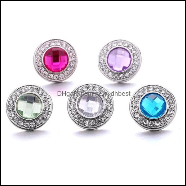 

clasps hooks wholesale rhinestone 18mm snap button butterfly clasp metal decorative charms for snaps jewelry findings dhseller2010 dhzse