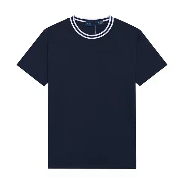 

wholesale 2078 summer new polos shirts european and american men's short sleeves casual colorblock cotton large size embroidered fashio, White;black