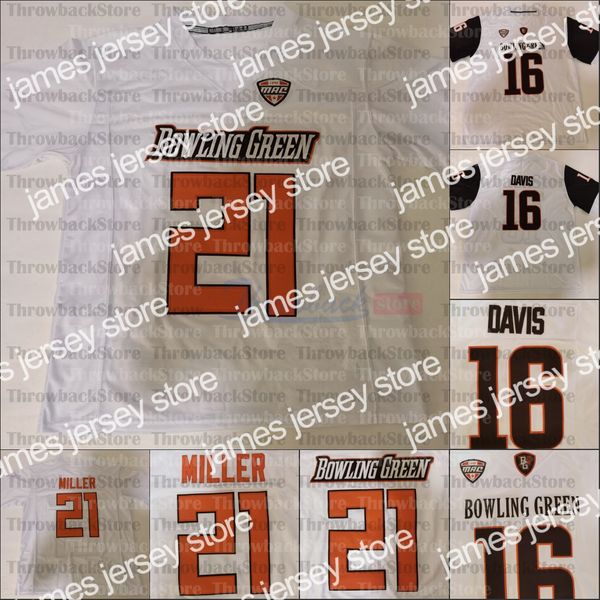 

american college football wear custom bowling green college football jerseys 13 grant loy 12 bryson denley quintin morris karl brooks scott, Black