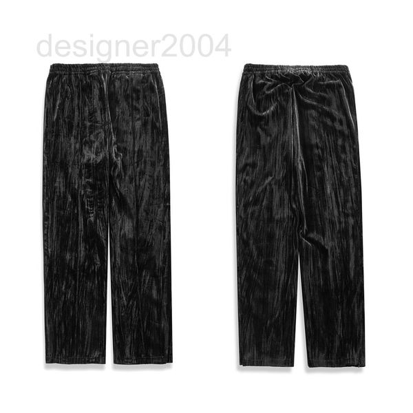 

men's pants designer 2022 new black crimped velvet casual pants men's mx0y