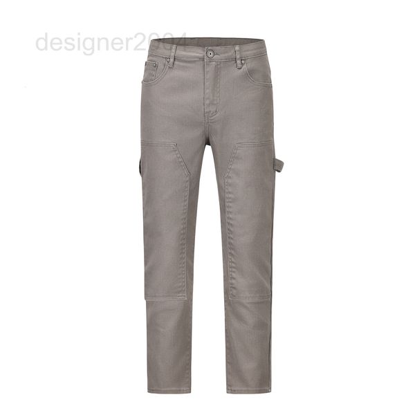 

men's jeans designer fashion new street three-dimensional tailoring motorcycle straight pants jeans men's casual qzpm, Blue