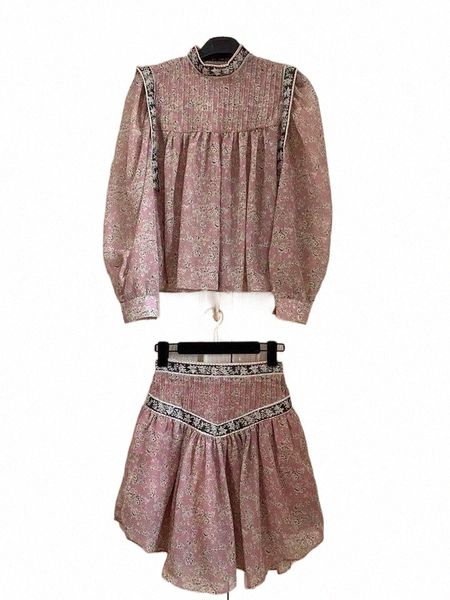 

skirts skirts woman floral print skirt high waist a-line ruffled hem mini p8di#, Black