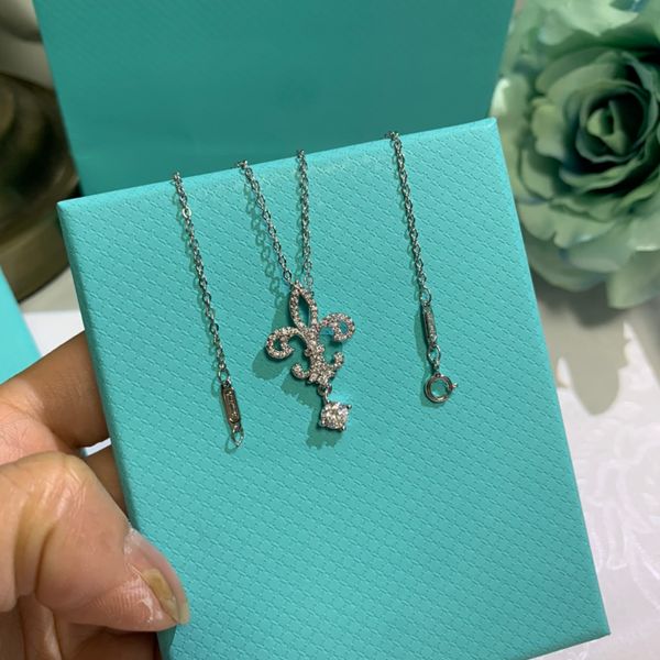 

luxurys designers necklaces fashion charm personality designer jewelry trend luxury jewelrys necklace trendy elegant simple birthday gift fe, Silver