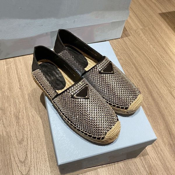 

new dress shoes woman espadrilles chaussure femme shoes for women 2022 designer luxury loafers, Black