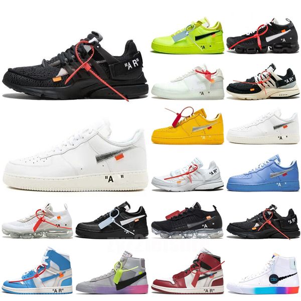 

mens and womens running shoes off prestos white mac green fly racer chaussures designer triple black casual 2023