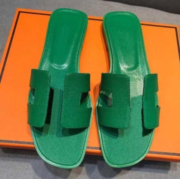 

designer sandals luxury oran sandal slippers women slide beach sandal summer genuine leather, Black