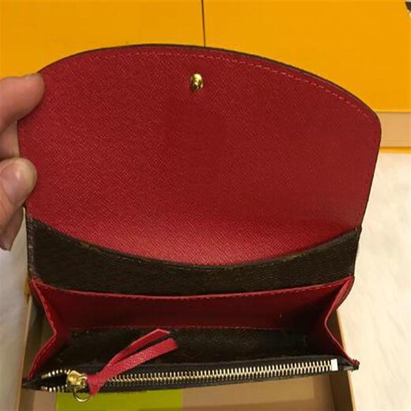 

designer brown letters wallet women's wallet zipper bag female designer wallet purse fashion card holder pocket long women ba263n, Red;black