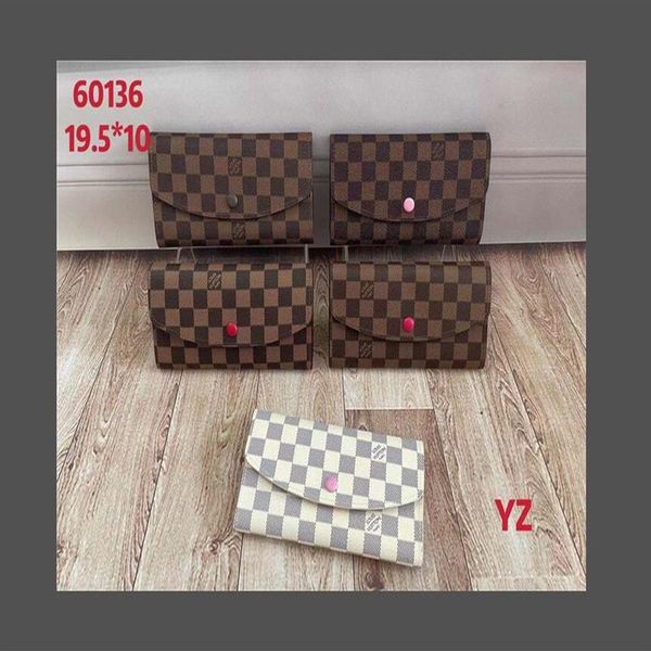 

2021 flowers designer zipper wallets luxurys men women leather bags classic letters coin purse original box fashion plaid 2625, Red;black