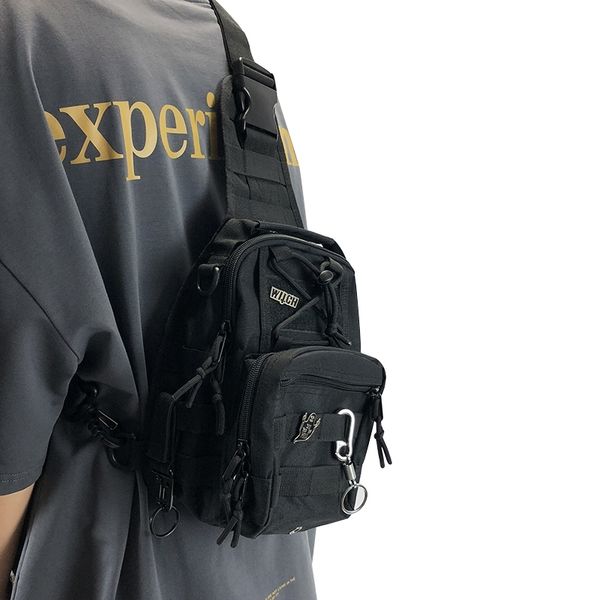 

waist bags tactical men chest designer cool shoulder crossbody for hip hop streetwear short trip travel messengers 220902