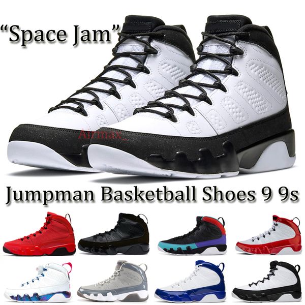 

9 9s basketball shoes chile red bred patent og space jam statue white gym red university blue mens sneakers men women sports trainers