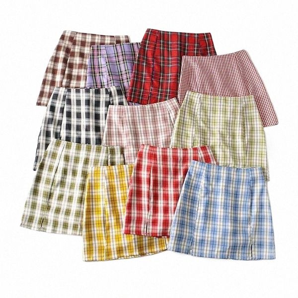 

skirts skirts mosimolly 2022 trendy plaid skirt women a line mini bottom female streetwear z8l6#, Black