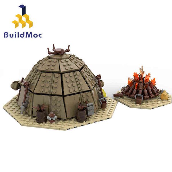 

blocks space war moc tusken urtya tent campfire building block kit for tatooine desert planet sand people huts brick model diy kid toy t2209