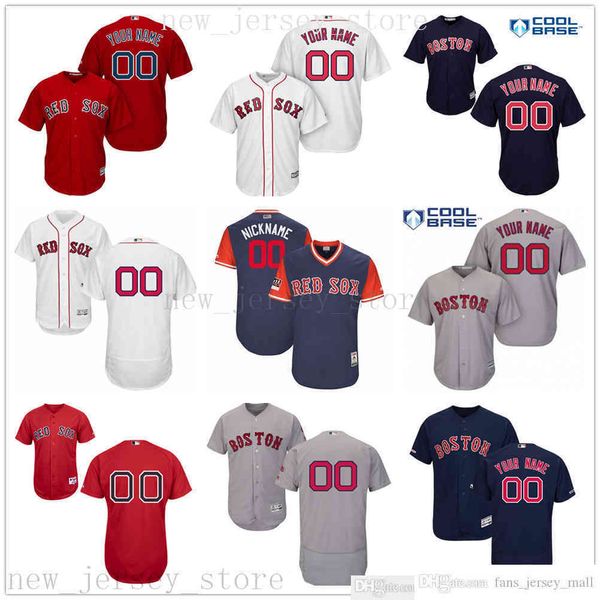 

custom 2019th mens women youth baseball jerseys 100% stitched kids majestic personal name person number jerseys size s-xxxl, Black