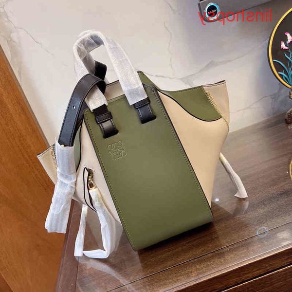 

2022 loe ws bags shoulder bag handbag women designer spring cowhide hammock si