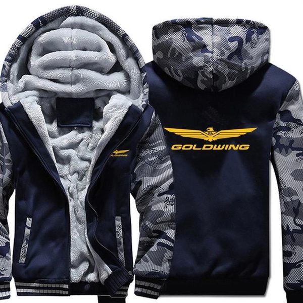 

men's hoodies & sweatshirts 2021winter goldwing gl1800 1500 camouflage sleeve jacket men fleece262t, Black