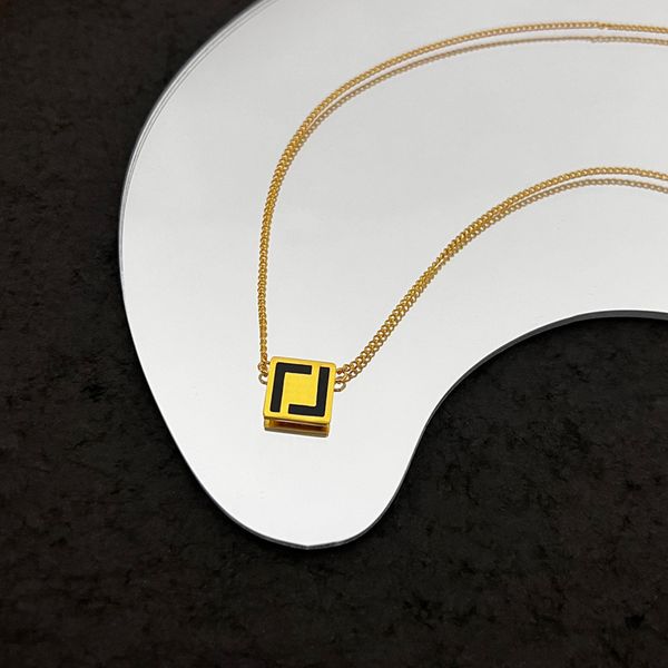 

pendant necklaces women pendant necklace designer chains gold necklace for men jewelry luxury fashion f necklace pink chain link with box ni, Silver