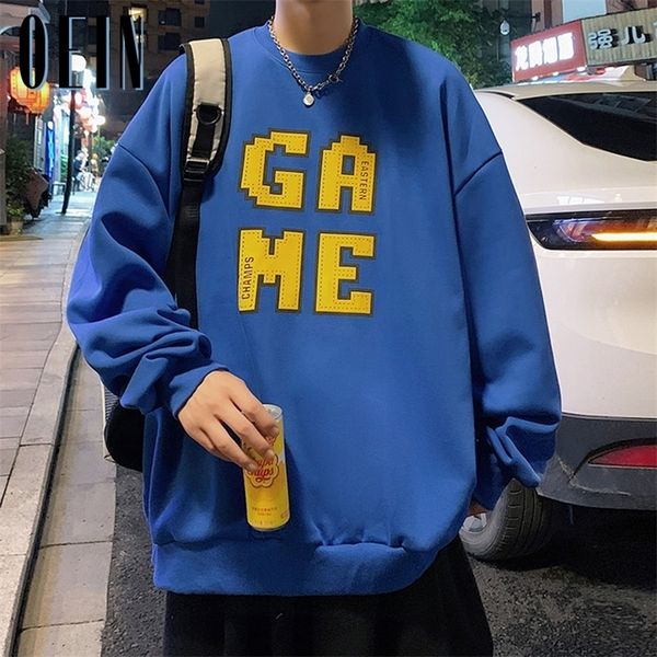 

mens hoodies sweatshirts oein letter graphic mens large size hoodies hip hop autumn men clothing fashion brand male pullovers harajuku sweat, Black