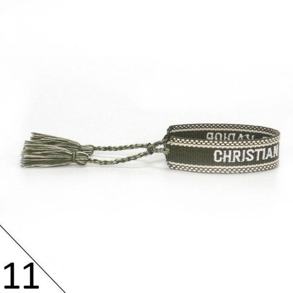 

brand luxury braided bracelet adjustable woven friendship bangle for womens mens designer letter embroidery rope bracelets jewelry gift code, Golden;silver