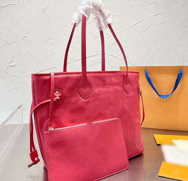 

designer totes women evening bags 2022 mm gm casual tote large capacity shopping handbags purses lady totes coin purse 2pcs set