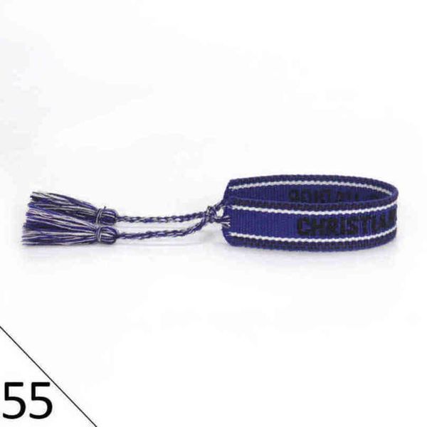 

fashion brand bracelets woven friendship for womens handmade braided luxury bracelet designers with tassel print embroidery mens jewelry ban, Golden;silver