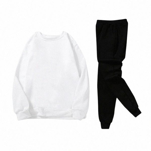 

men's tracksuits men's tracksuits men and women shirt set autumn winter leisure printed soft long sleeve hooded sweater pants spor, Gray