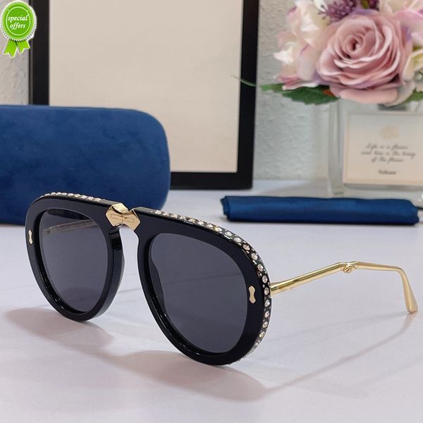 

designer brand sunglasses new 0307 mens men sun glass women fashion style protects ey gafas sol lunett soleil with case, White;black