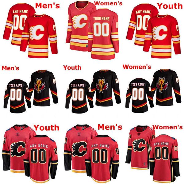 

hockey jerseys calgary''flames 13 johnny gaudreau 23 sean monahan 68 jaromir jagr, Black;red