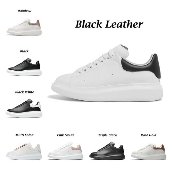 

genuine leather designer oversized sneaker casual shoes white black leather luxury velvet suede womens espadrilles trainers men flats lace u