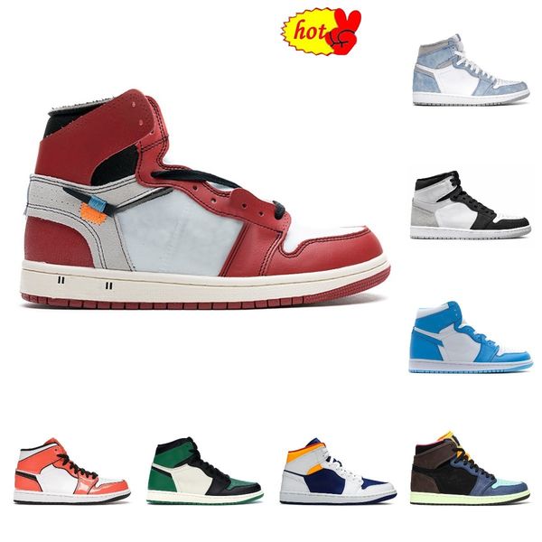 

boots new quality mens basketball shoes 1 1s mystic navy dark mocha hyper royal shadow 2.0 carbon bordeaux banned tokyo seafoam signal blue, Black