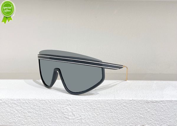 

designer brand sunglasses digner fashion oversize large mask sun glass for women men shield wrap black with box, White;black