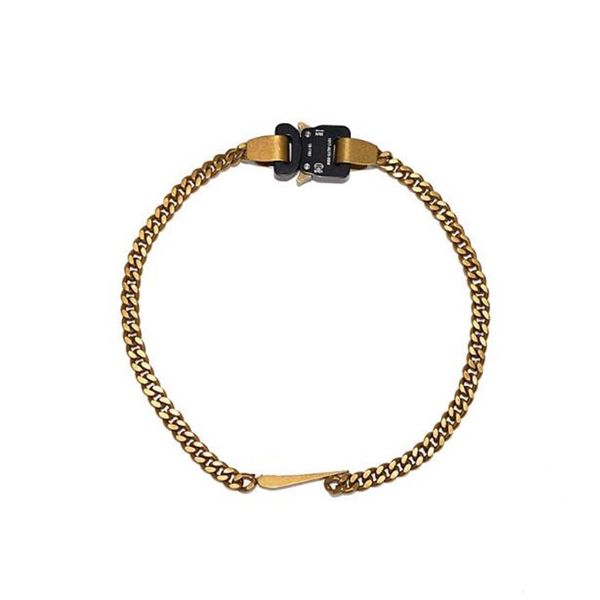

2019 launch 1017 alyx studio logo metal chain necklace men women fashion bracelet hip hop outdoor street accessories festival gift204g, Silver