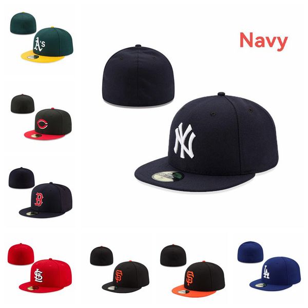 

2022 fitted hats men all team letter snapbacks los angeles teams logo green yellow baseball embroidery sport hat digital camouflage full clo, Black;white