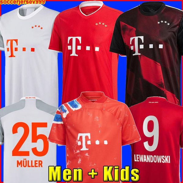 

20 21 lewandowski sane soccer jersey coman muller davies football shirt men kids kit 2020 2021 humanrace fourth 4th, Black