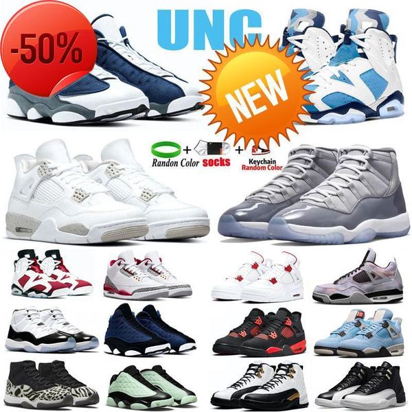 

boots 4s basketball shoes mens unc 6s white oreo fire red bred patent 12s playoffs 13s flint men sport sneakers trainers size 5 .5 -13 n, Black