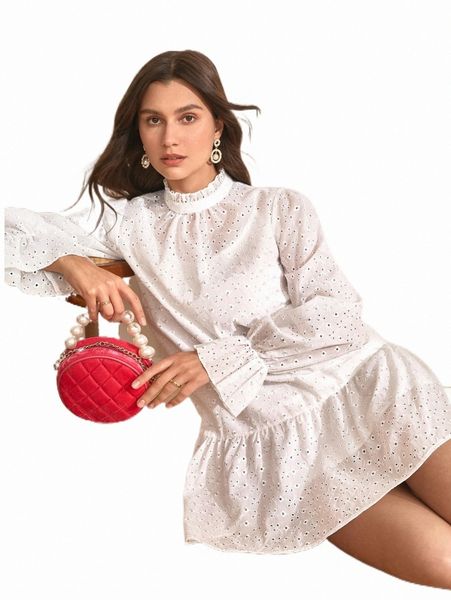 

casual dresses frenchy ruffle hem schiffy smock dress 35ae#, Black;gray