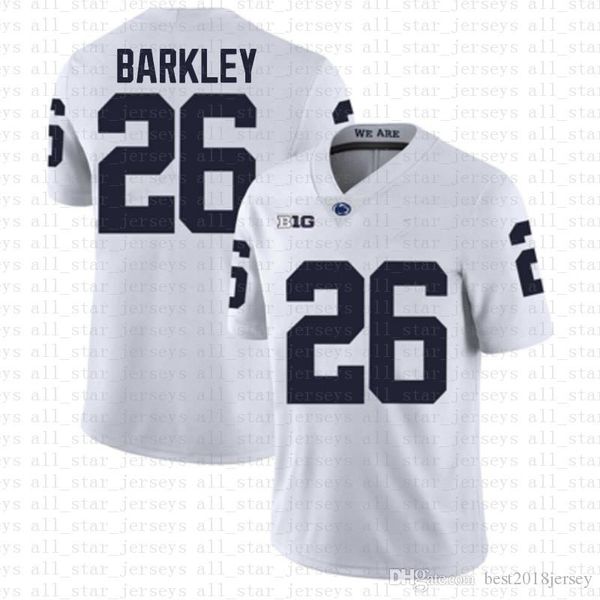 

college wear penn state nittany lion 26 saquon barkley american football jersey 10 tom brady 97 nick bosa jerseys white, Black