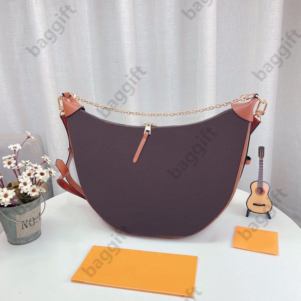

luxury loop half moon gm mm bags vintage marel totes women monograms chain handbags lady peas shoulder crossbody purse m46311