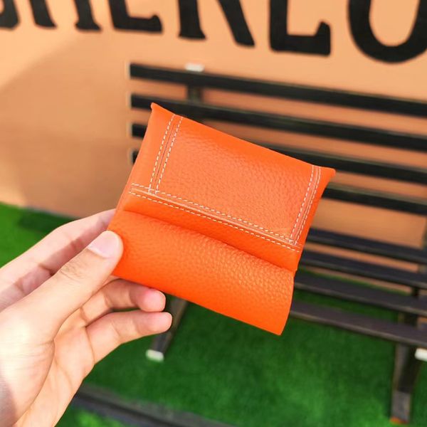 

woman coin purses genuine leather small minimalist cowhide mini money bag luxury design wallet famous brand change pouch, Red;black