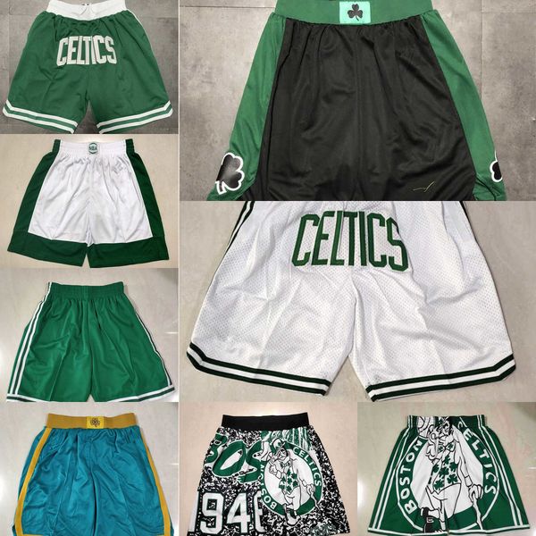 

basketball shorts boston''celtics''men throwback pocket, Black